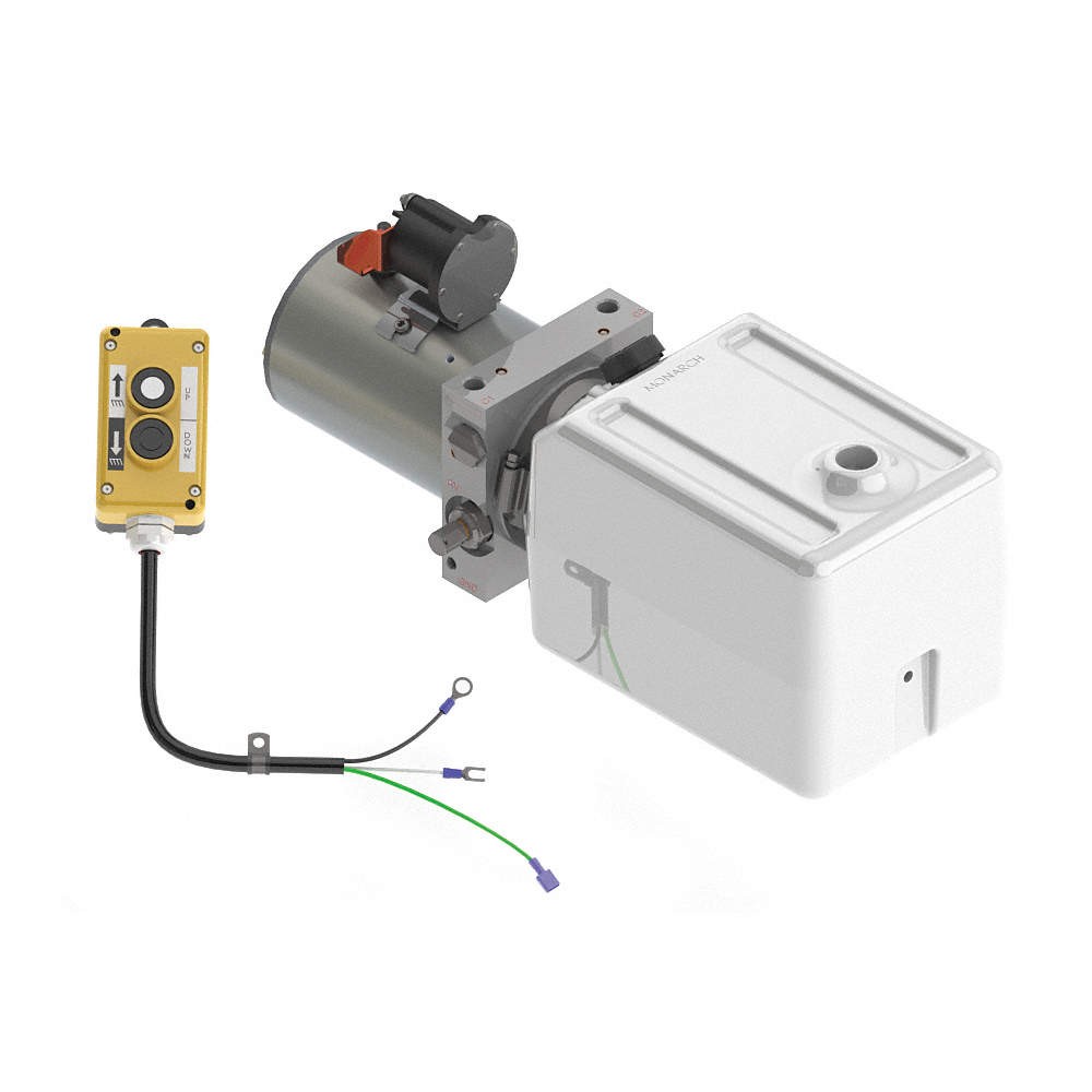 MONARCH M-3554-0157 HPU,1 Stage,1 gal.,1.6 kW,2.5 gpm,12VDC 36NE09