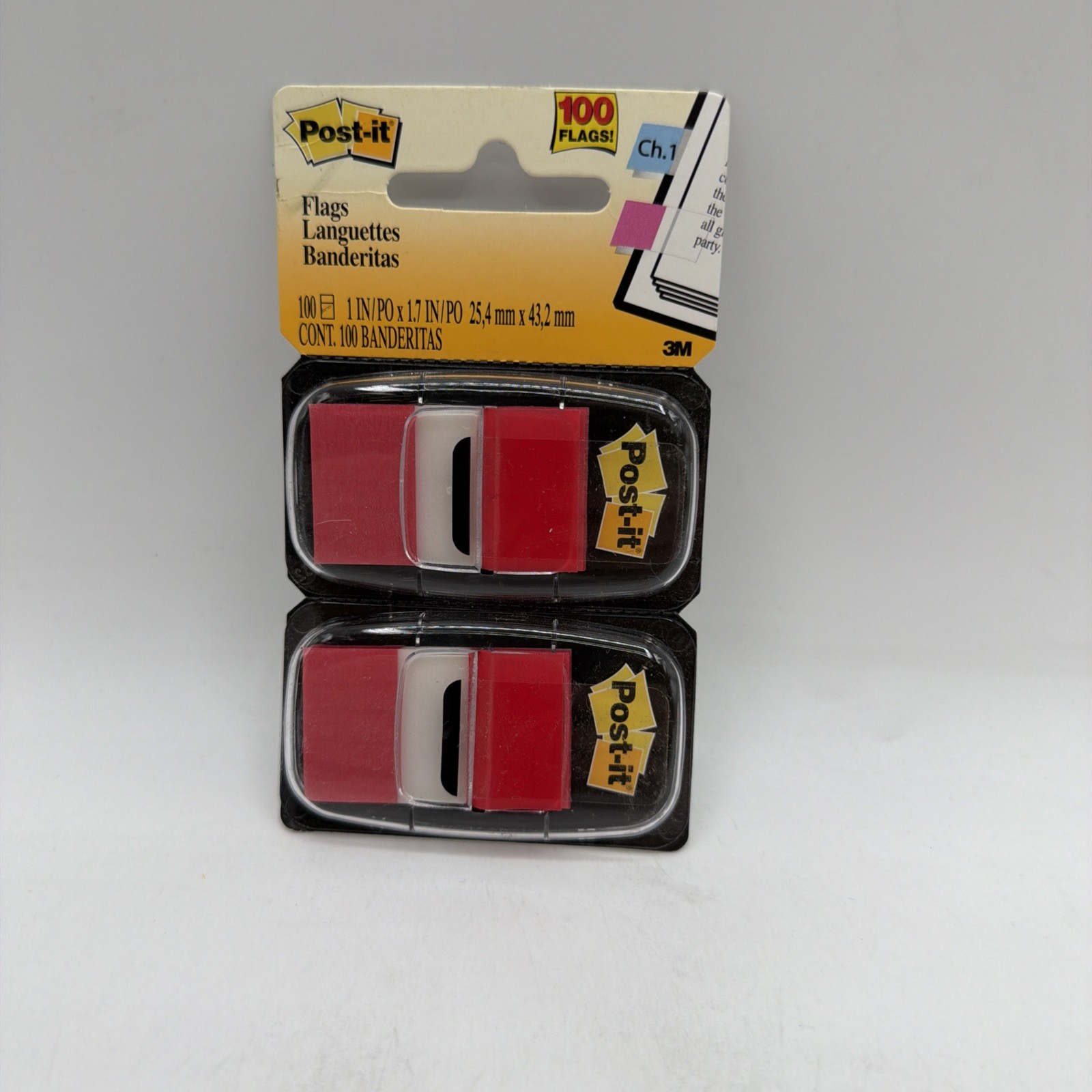 Post it Sticky Flags 1 in. x 1.7 in. (Red) 50 flags 1 Pack