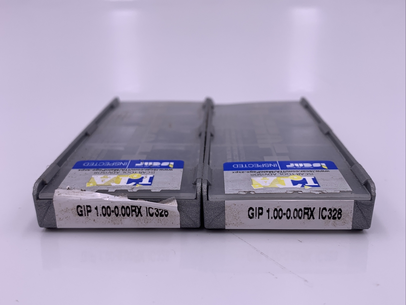 15 Piece ISCAR GIP 1.00-0.00RX IC328 Carbide Grooving Inserts