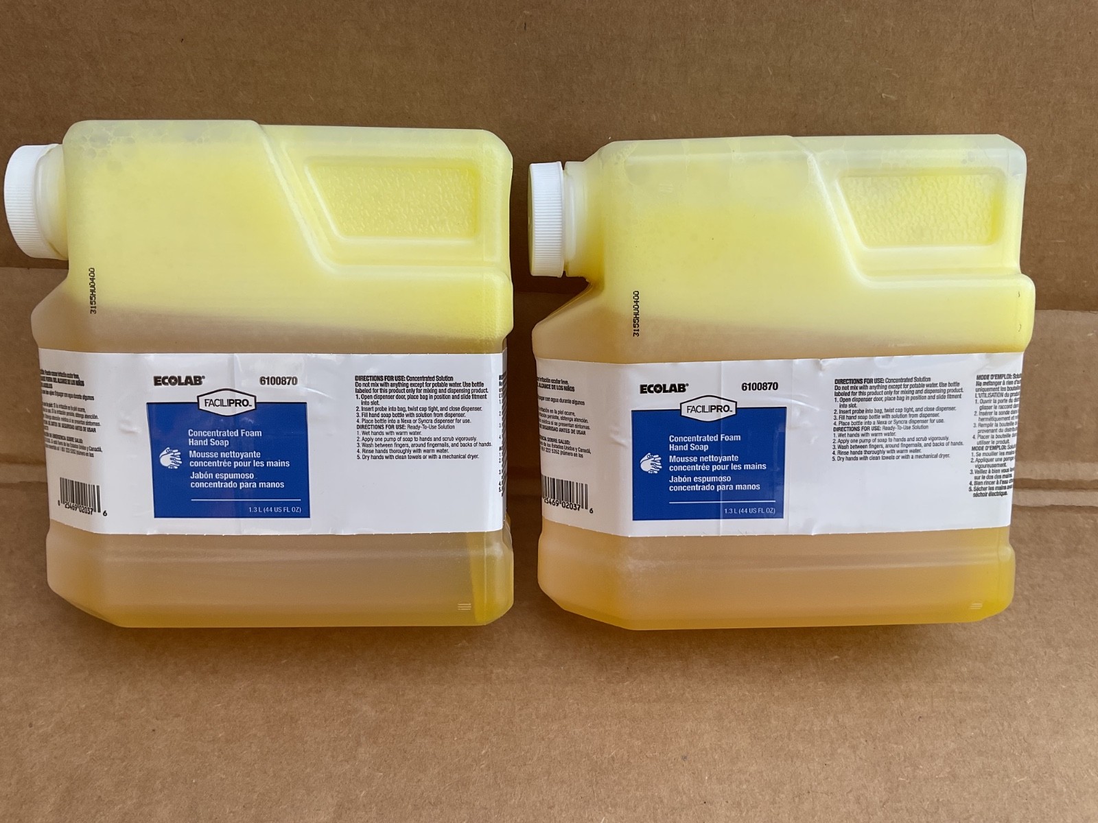 ECOLAB Facilipro 6100870 Concentrated Foam Hand soap 1.3 Litter Pack of 2