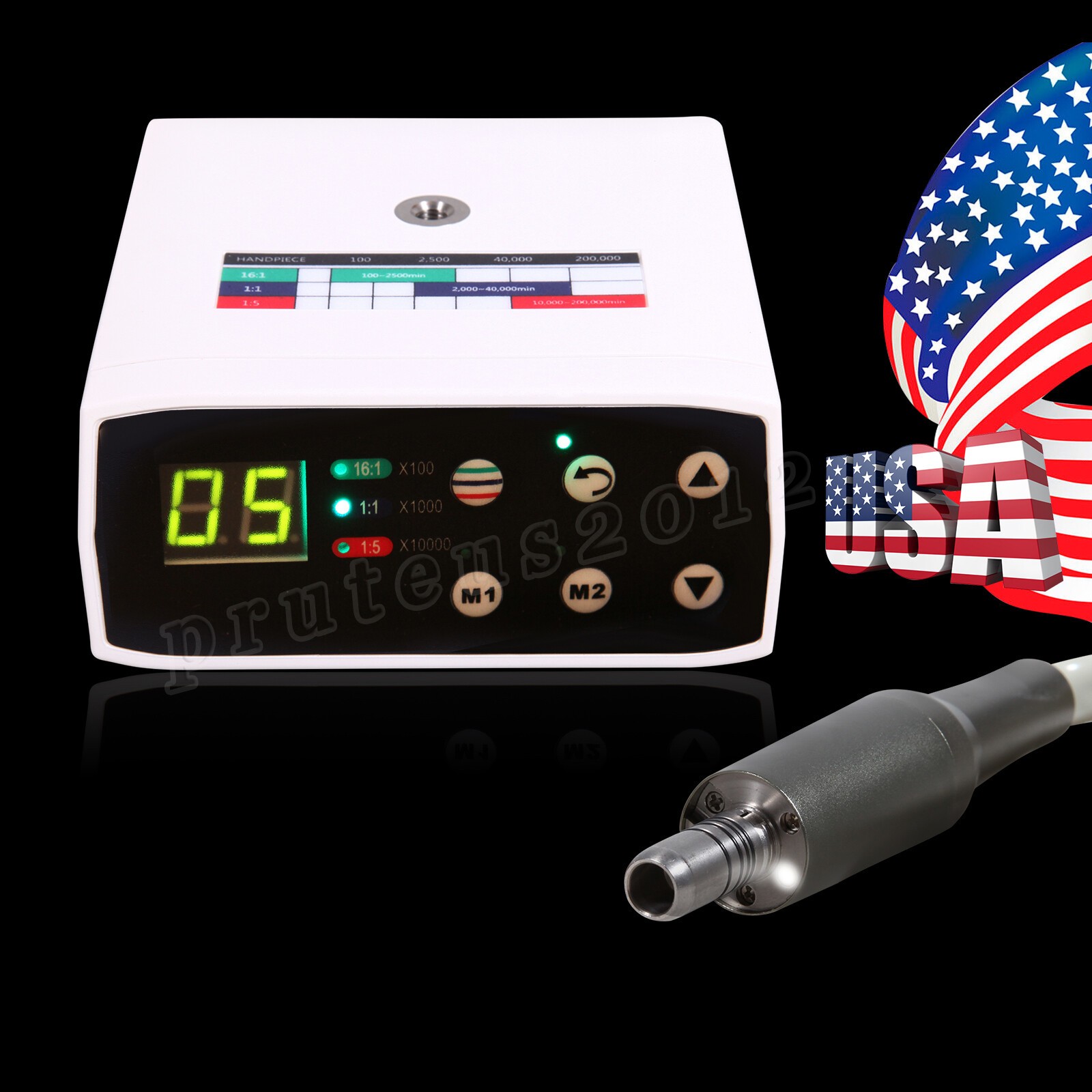 Dental Electric Motor W/ Tube Internal Spray for 1:5 Handpiece Contra Fit NL400