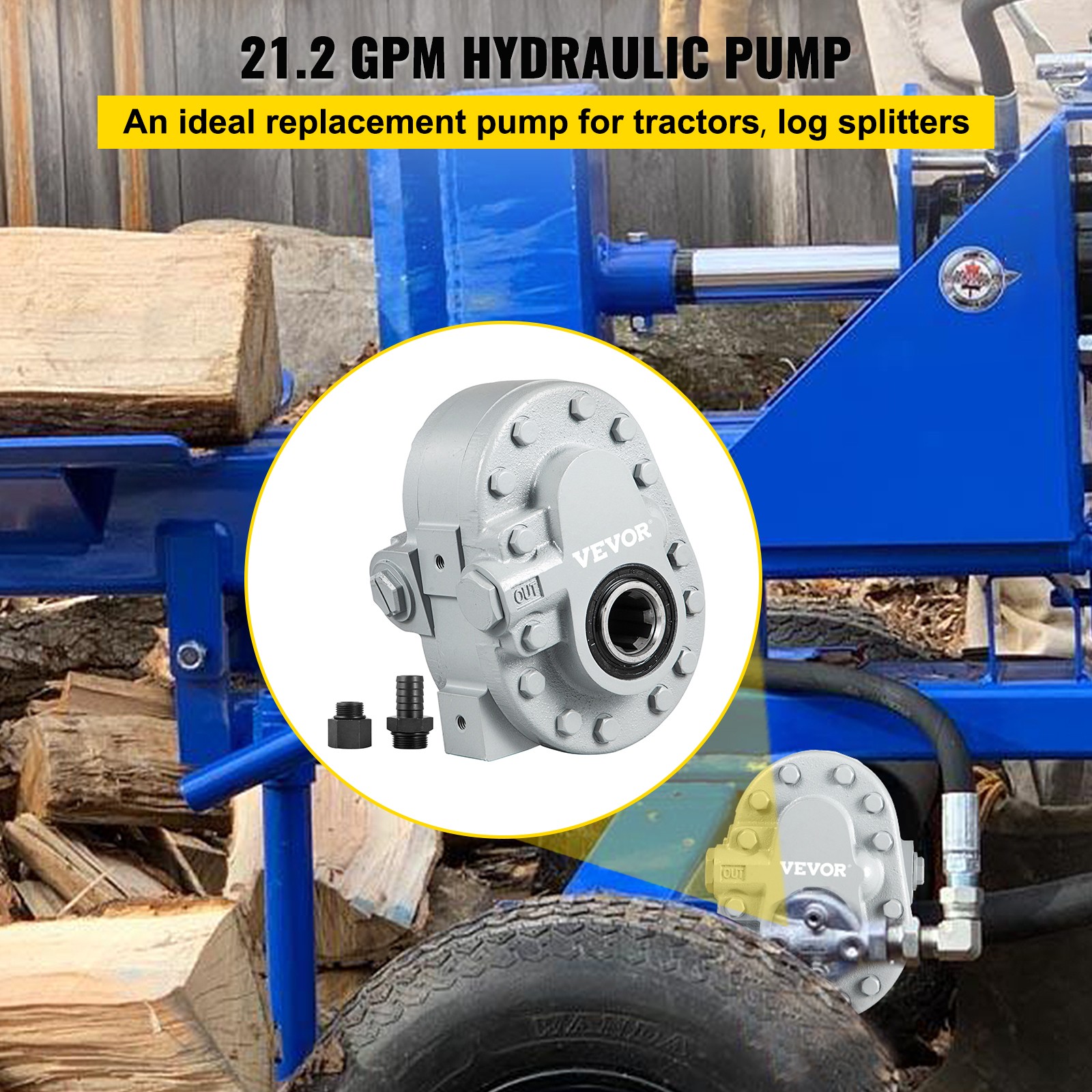 PTO Pump Hydraulic Pump Hydraulic Tractor 21.2 GPM 540 RPM