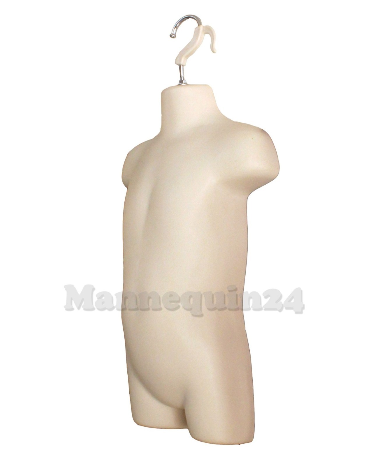 2 TODDLER MANNEQUIN TORSOS SET FLESH BLACK 2 BABY HANGING DRESS FORMS