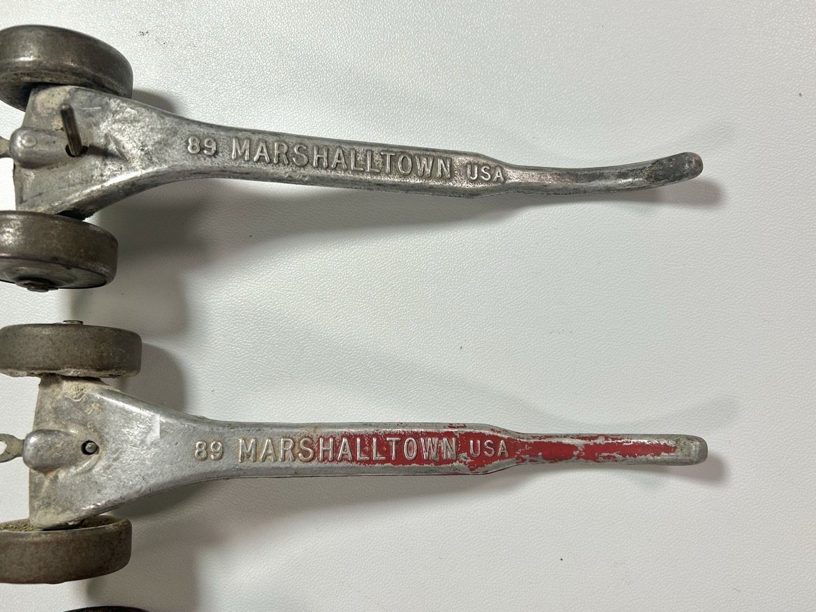 Vtg Lot 4 Marshalltown Skate Wheel Joint Raker Tool Bricklayer Masonry