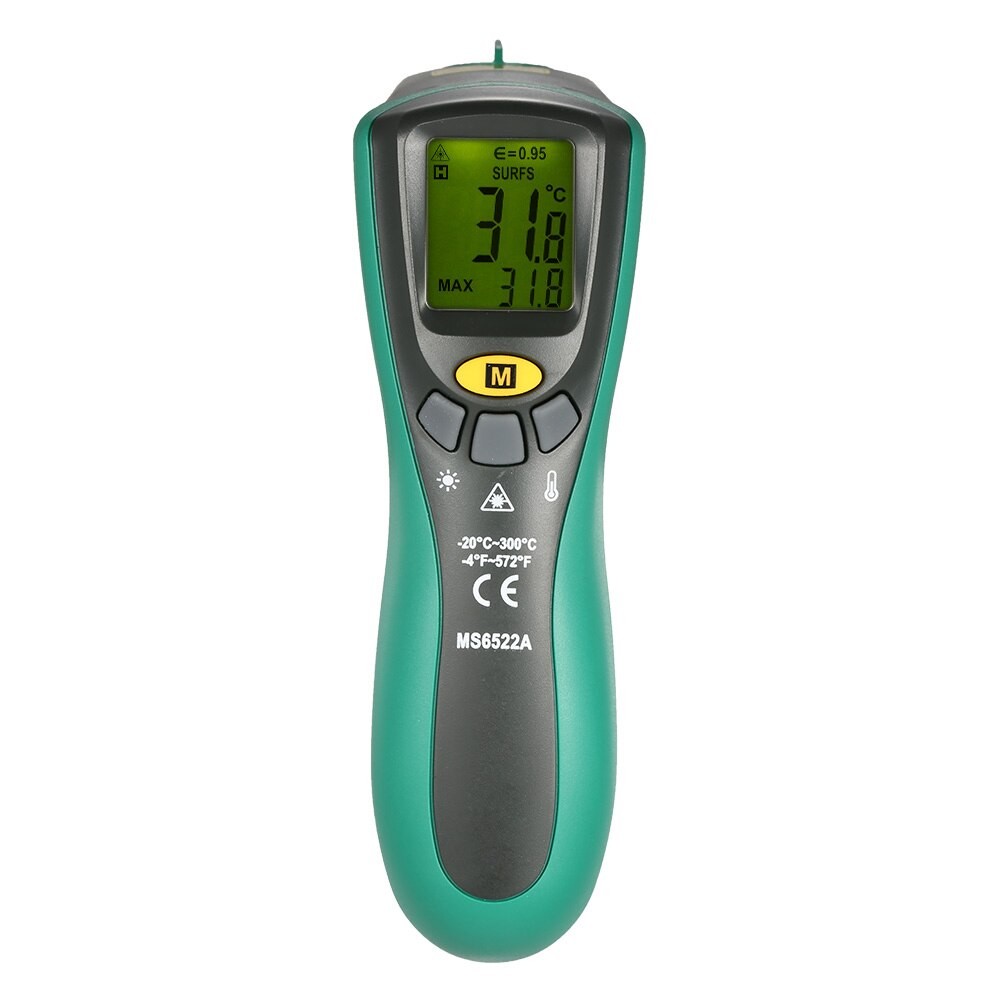MASTECH MS6522B Handheld Non-contact Infrared Thermometer LCD Display