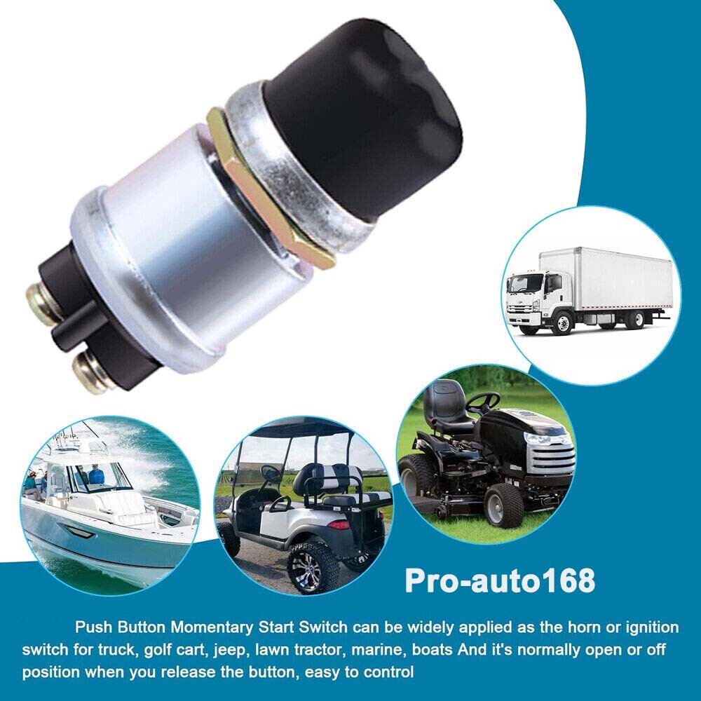Heavy-Duty Push Button Switch Momentary Push On 50 AMP 12V 24V Ignition Starter