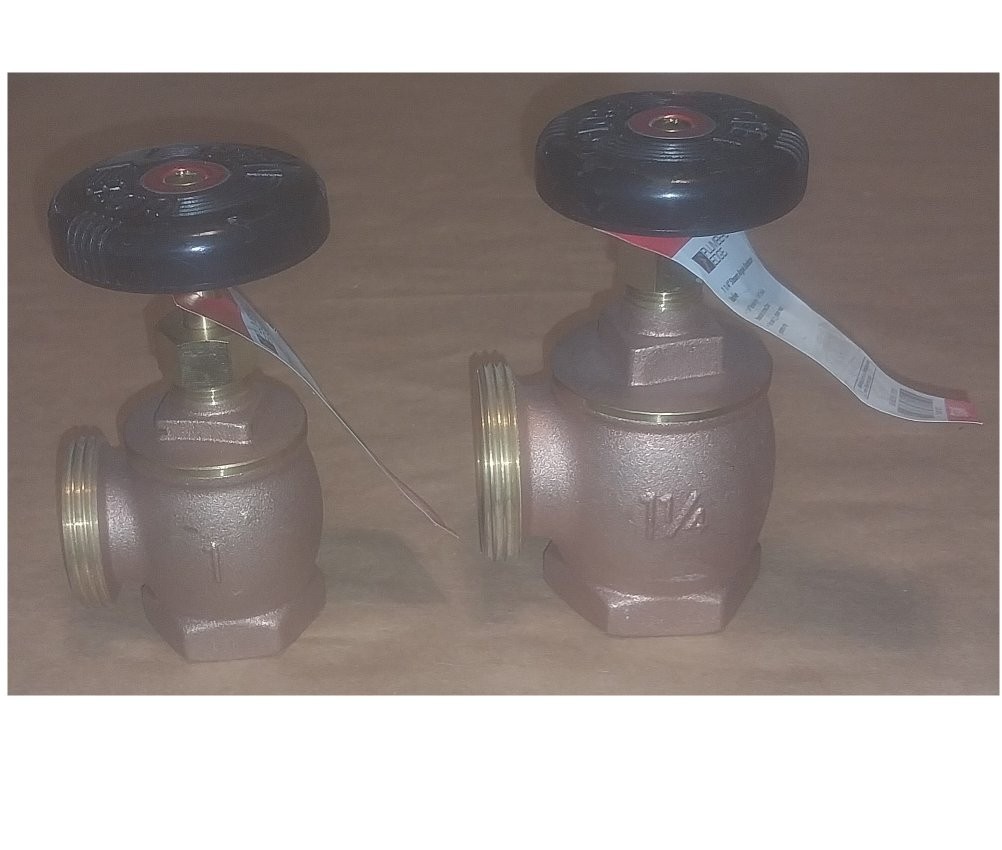 Plumbers Edge 1″ & 1 1/4″ Steam Angle Radiator Valves PE1090 & PE1091 – REDUCED