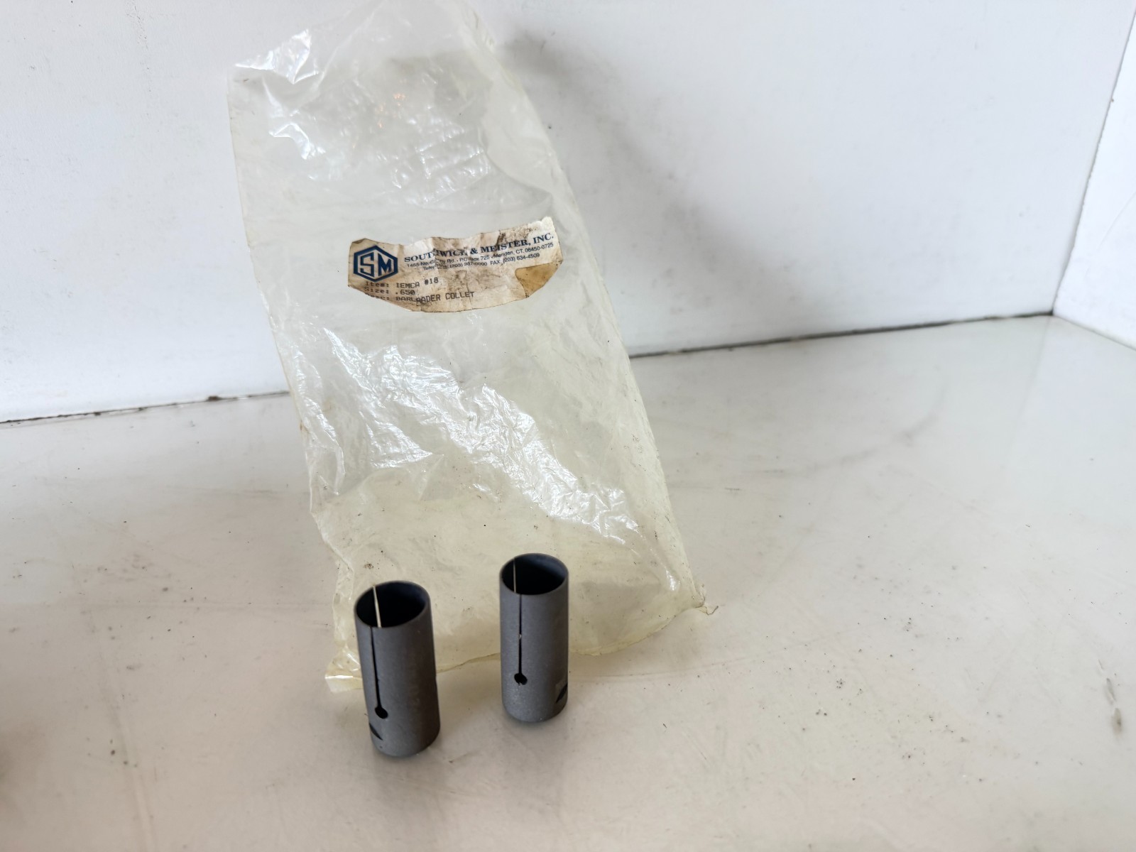 Lot of 2 Southwick & Meister IEMCA #18 .65″ BARLOADER COLLET (41)