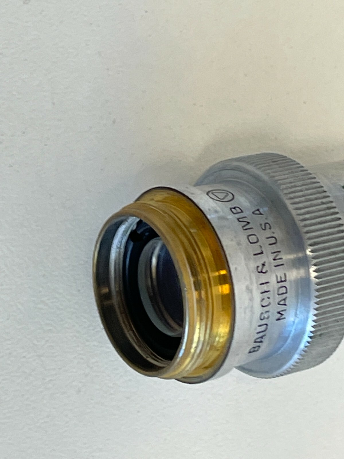 A6: Bausch & Lomb Microscope Flat Field Objective 10X 0.25 N.A 0.18 Cover Glass