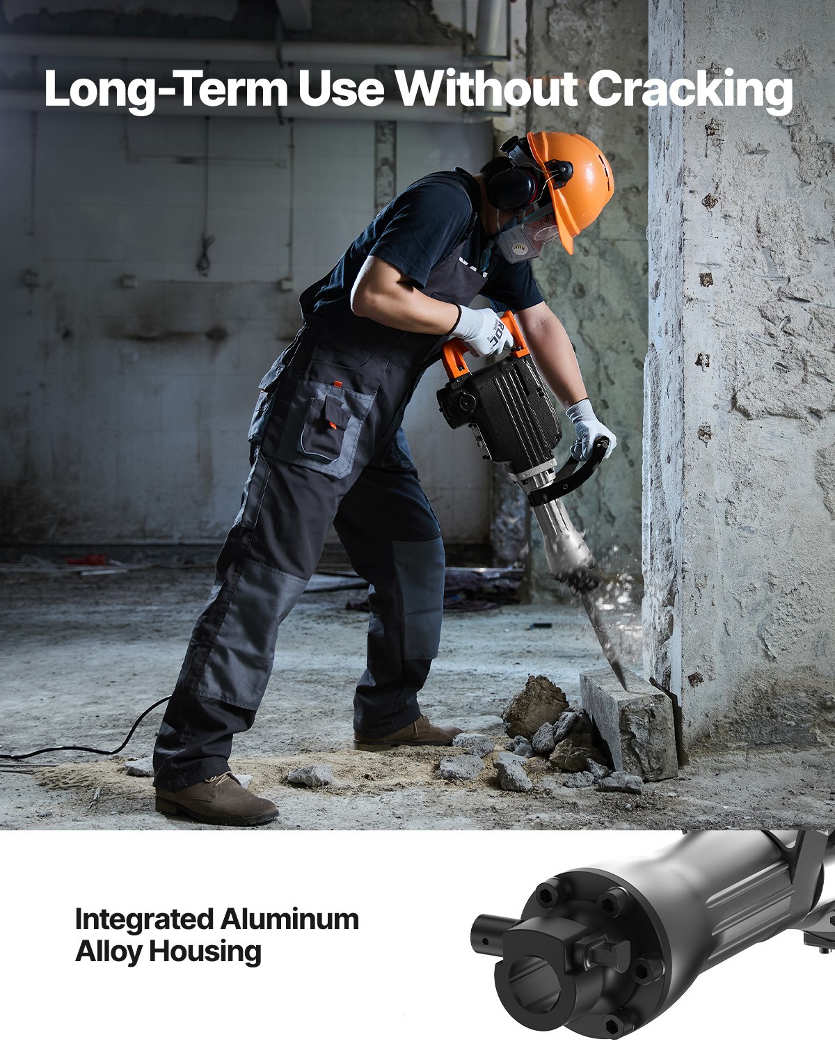 VEVOR Demolition Jack Hammer Concrete Breaker 2200W Electric Hammer