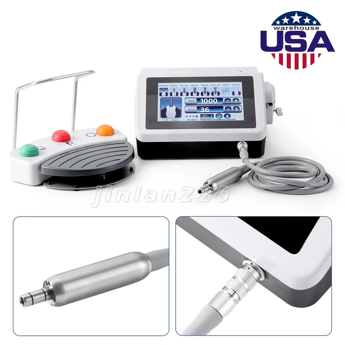 Pro Dental Implant Motor Dental Implant System 20:1 Control Angle