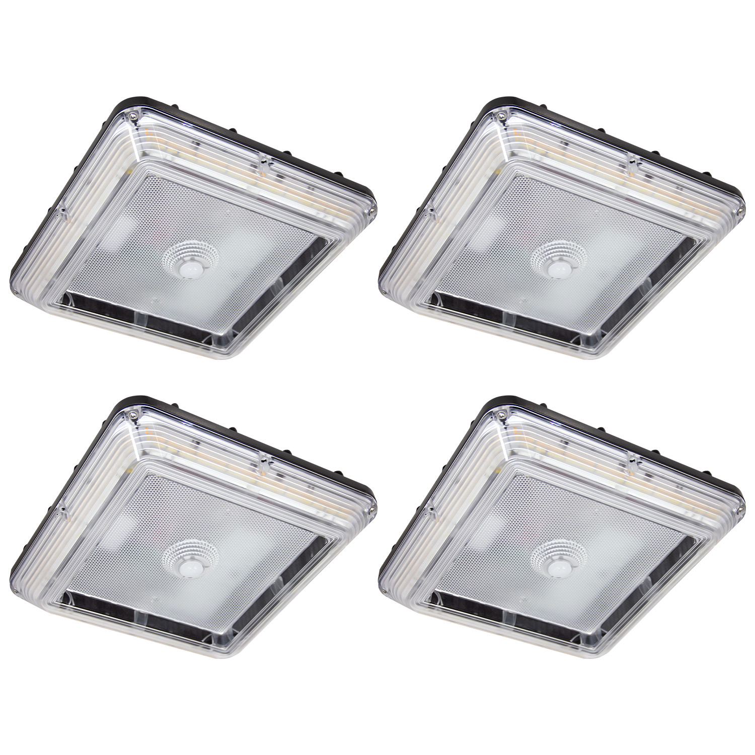 60W/80W/100W Power Selectable LED Canopy Light3CCT 5000/4000/3000KGasStationLamp