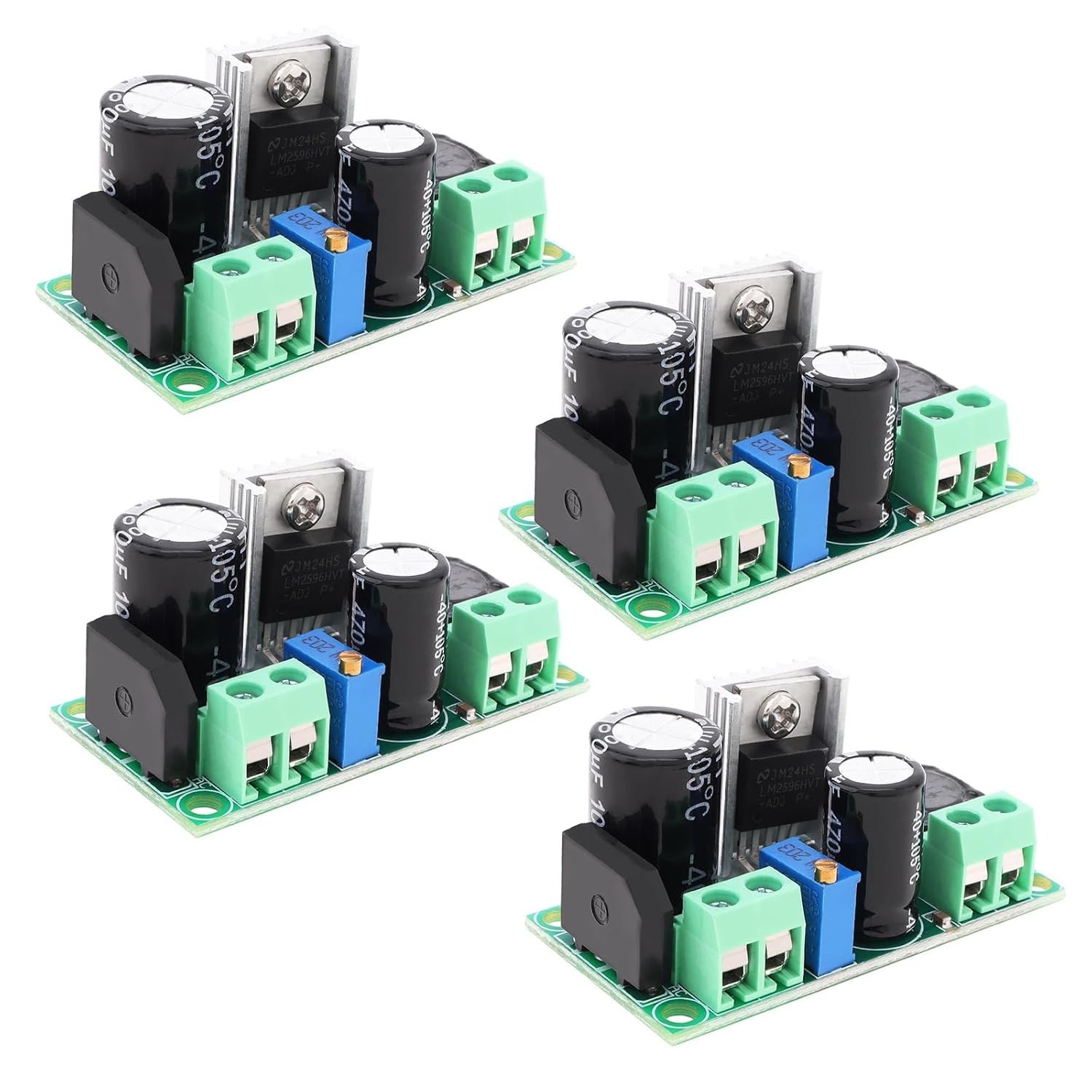 4Pcs AC/DC to DC Step Down Buck Converter AC 5V-30V DC 5V-48V to DC 3.3V-33V Vol