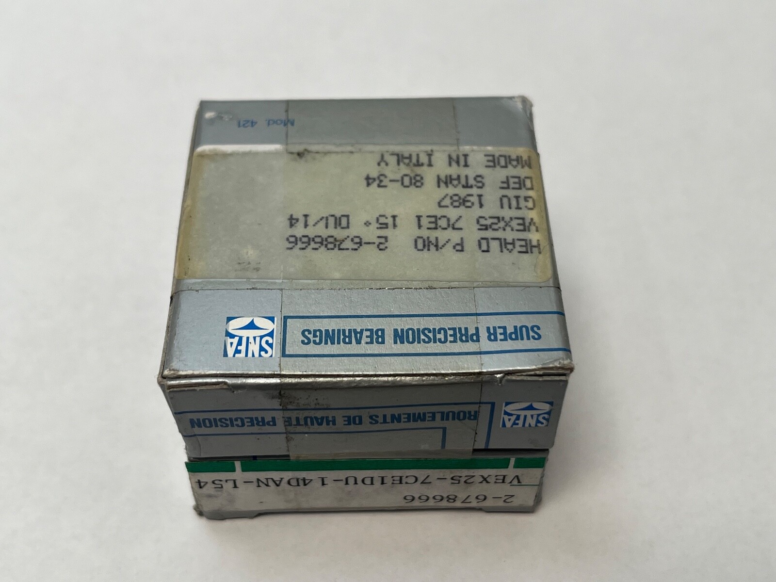 SNFA VEX25-7CE1DUL Bearing 25x47x12 mm 7005-C-P4 VEX25-7-CE-1-DUL Italy 2 Pcs