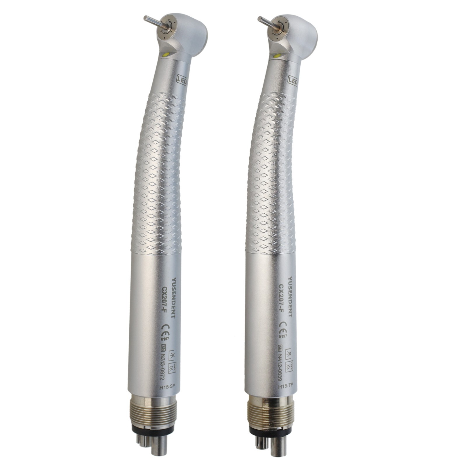 COXO Dental LED Handpiece High Speed Air Turbine E Generator Self Power 4 Hole