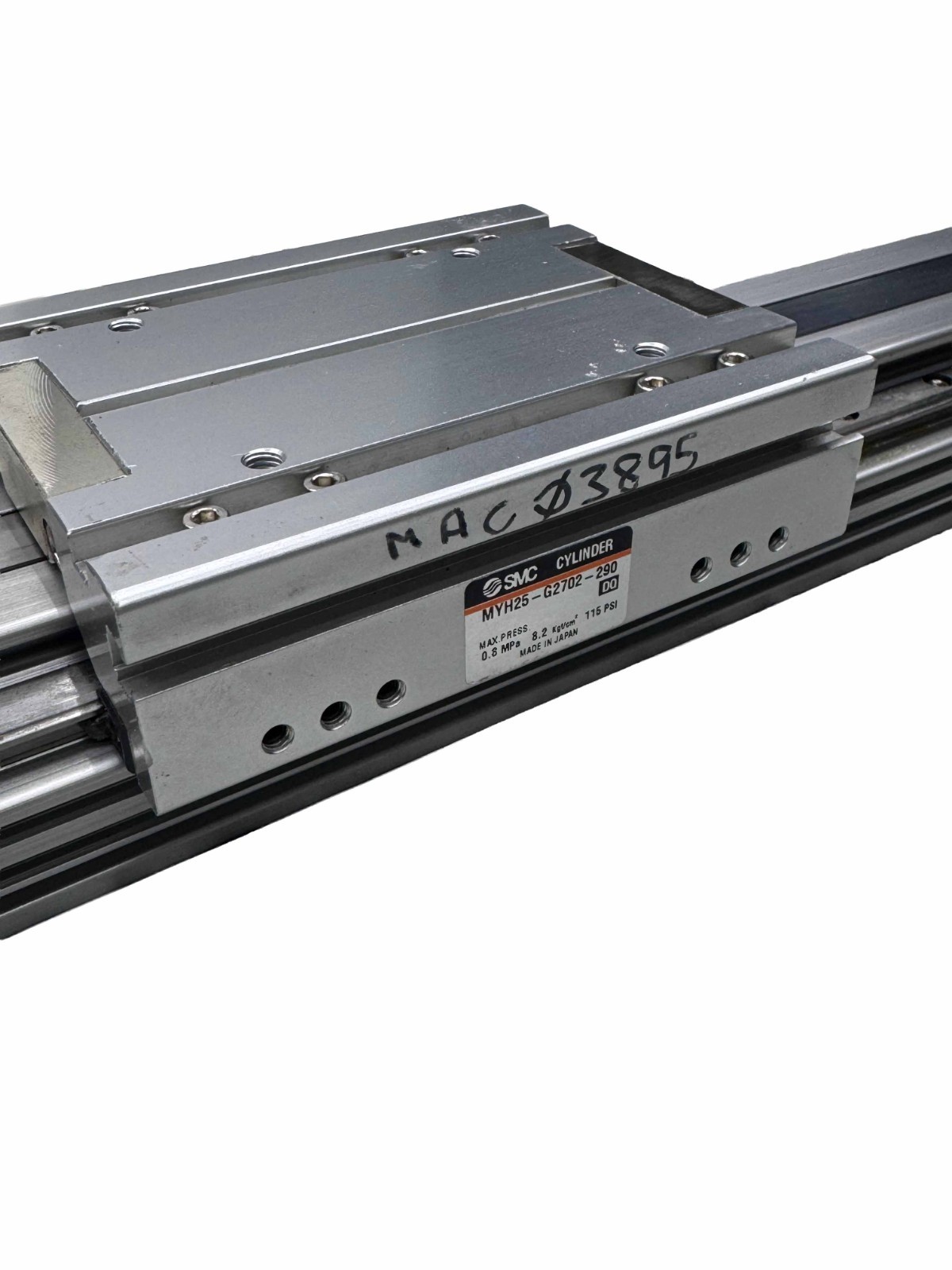 SMC MYH25-G2702-290 Pneumatic Cylinder Max Press 0.8 MPa 115 PSI Industrial