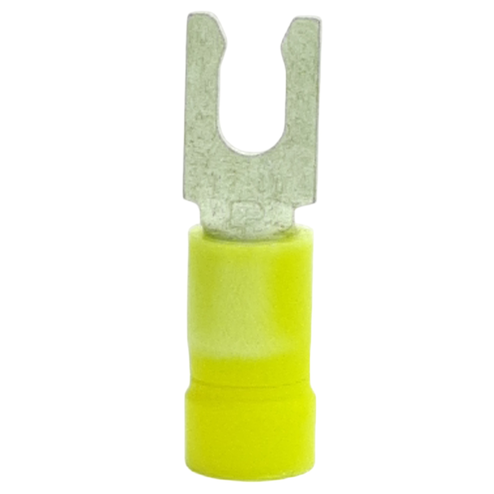 Lot of 85 Panduit EV10-6FB-Q Fork Terminal Vinyl, 1/8in, 12.8mm, 12.8mm x 7.9mm