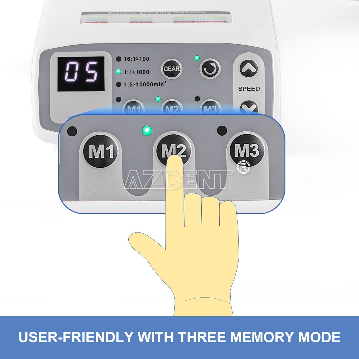 AZDENT Dental Electric LED Brushless Micro Motor Fit For E-type Handpieces