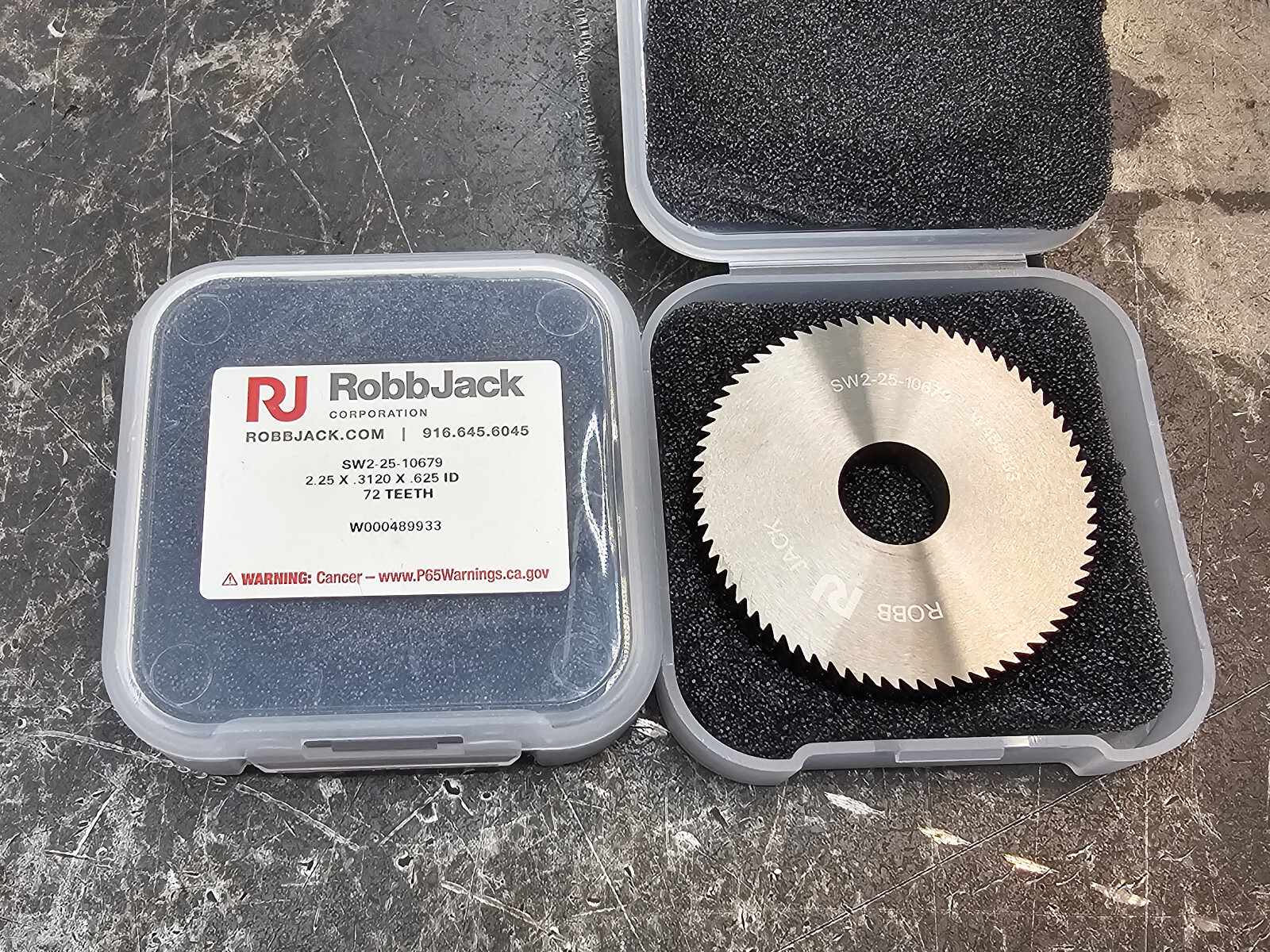 Qty 1 Robb Jack 2.25″ x .312″ x 5/8″ 72 Tooth Solid Carbide Saw SW2-25-10679