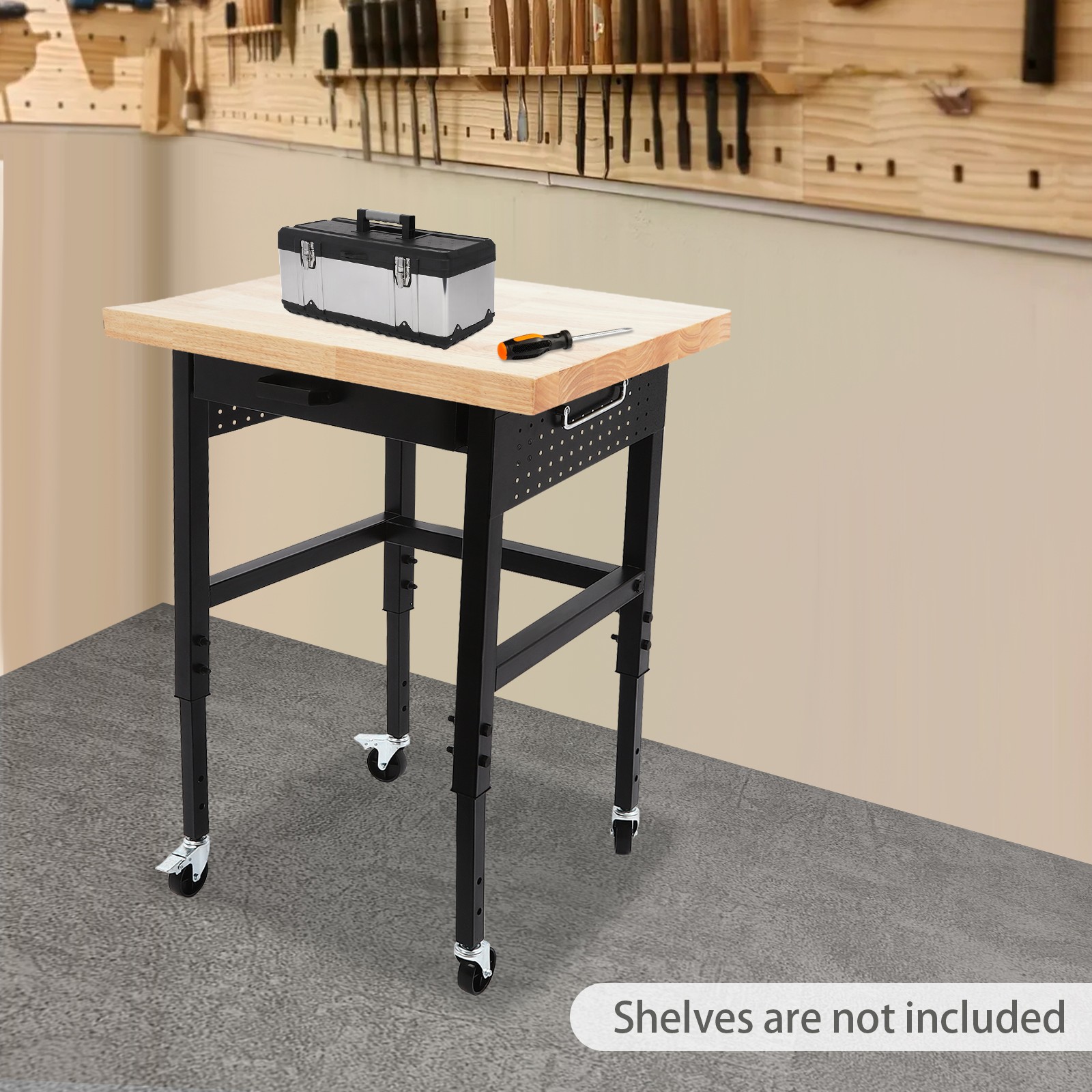 Modern Standard Countertop Square Countertop Tabletop Workbench 61*61*3.81cm