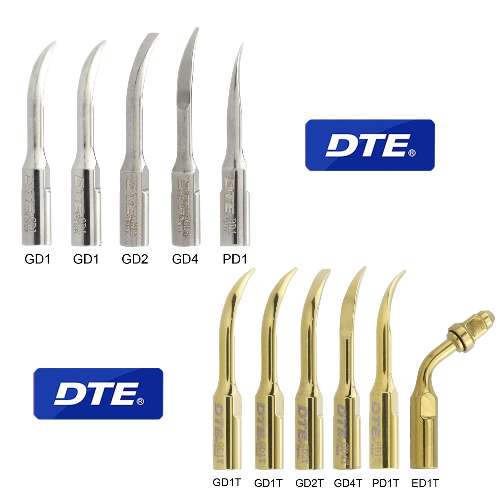 Woodpecker Dental Ultrasonic Scaler DTE V3 LED Handpiece HD-7L Piezo Tip GD1 PD1