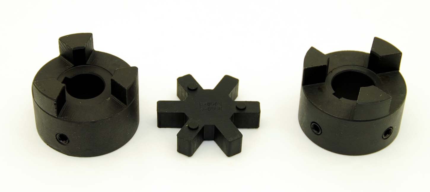 5/8″ to 1-1/8″ L095 Flexible 3-Piece L-Jaw Coupling Coupler Set & Rubber Spider