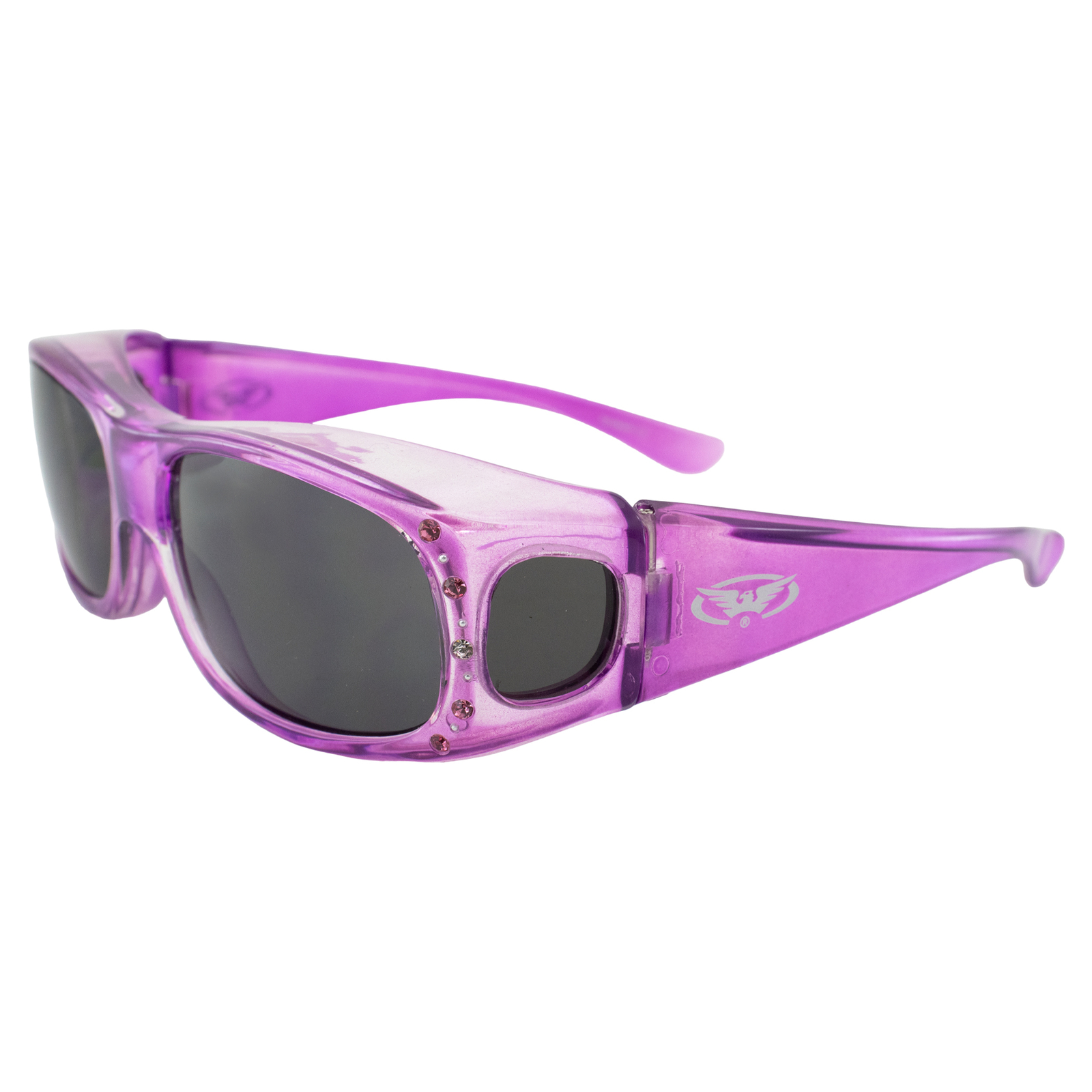 GLOBAL VISION FANFARE FIT OVER SAFETY GLASSES SIDE SHIELD SHATTERPROOF UV400