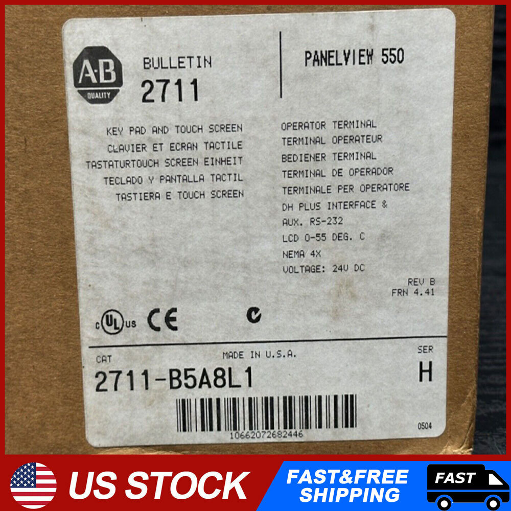 1PC Allen Bradley 2711-B5A8L1 PanelView Standard Terminal 2711B5A8L1 BRAND NEW