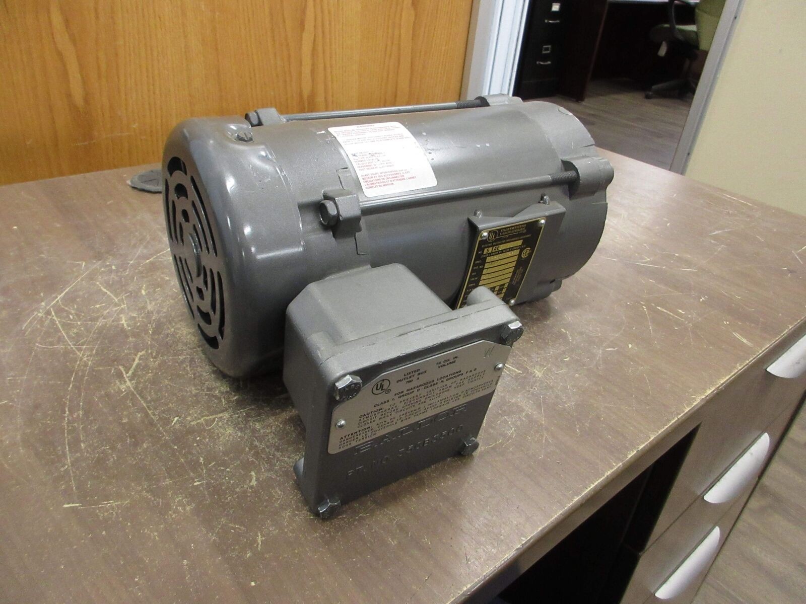 Underwriter Laboratories Explosion Proof Motor JM7013 1HP 3600RPM 230/460V 60Hz