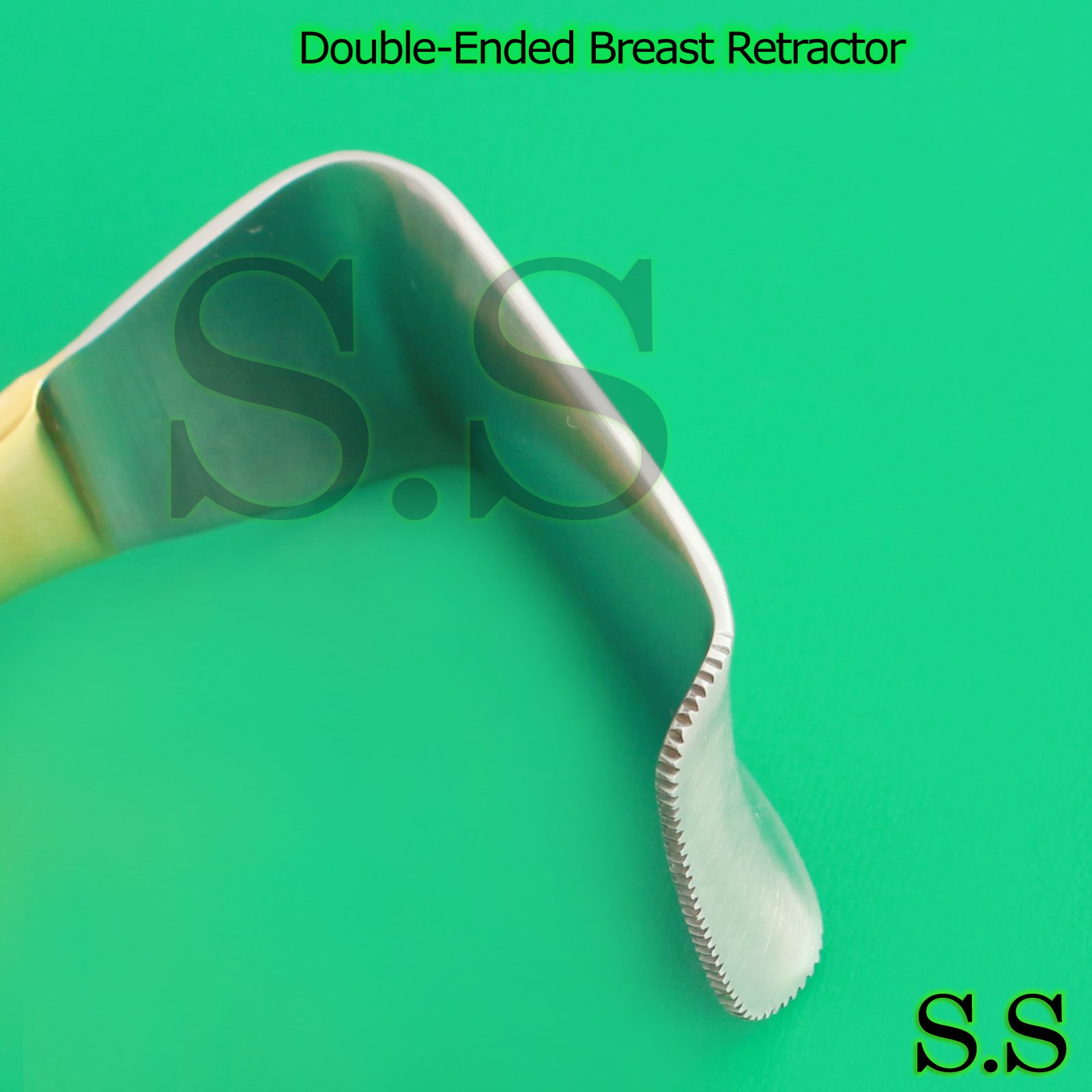 Double-Ended Breast Retractor, 9 1/2″ (24cm), blades 7/8in x 1-1/2in BST-07