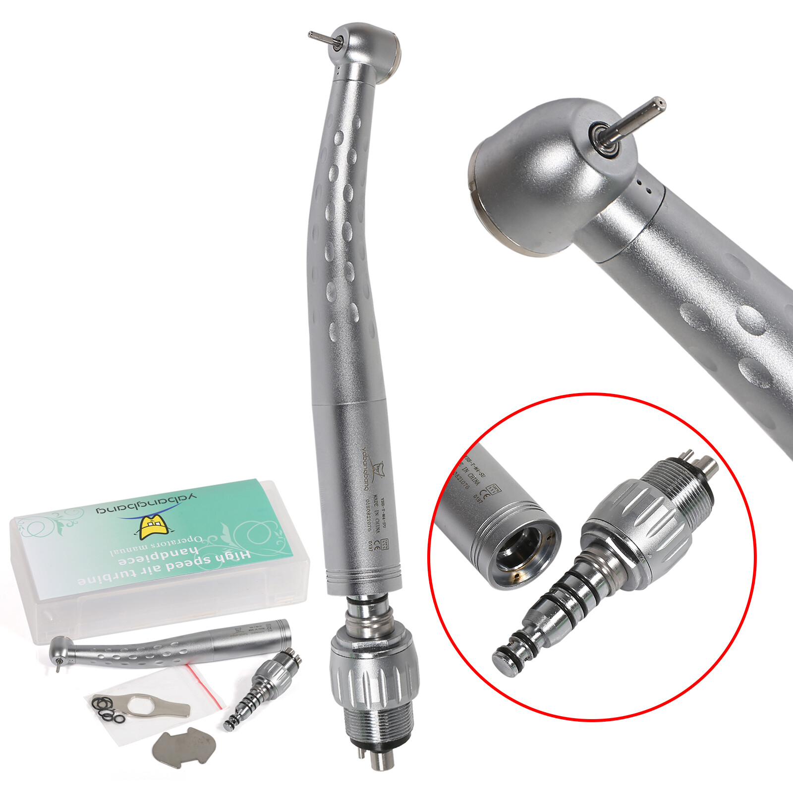 YABANGBANG Dental High Speed Handpiece / with 4Hole Swivel Coupler For KaV GD4