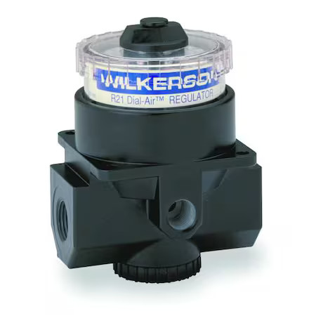 Wilkerson R21-03-000 Air Regulator, 3/8 In Npt, 180 Cfm, 300 Psi