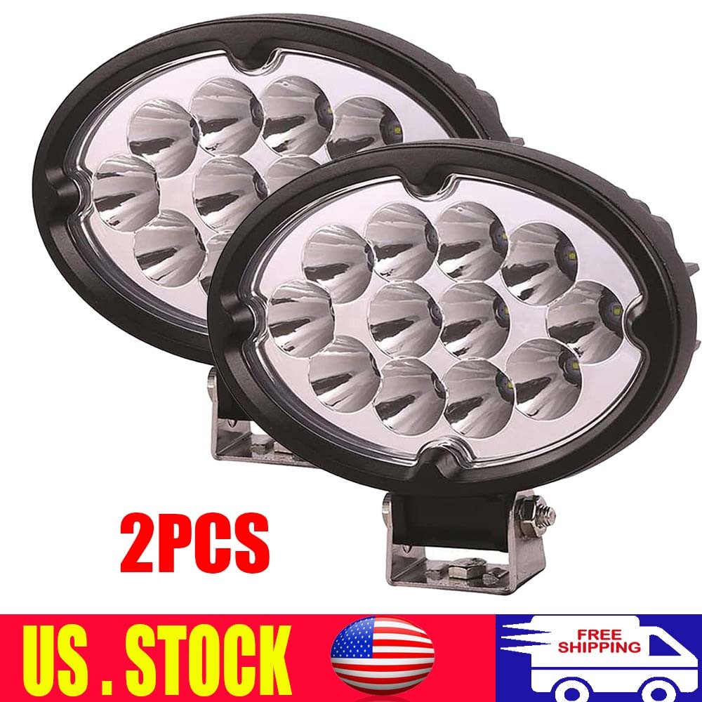 2x 36W Oval LED Work Light Spot Beam Headlight For AGCO Tractor DT205B DT225B