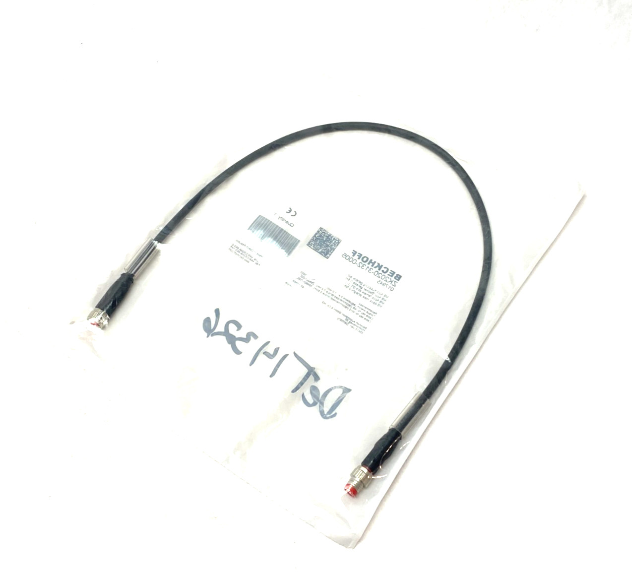 Beckhoff ZK2020-3132-0005 Double Ended Power Cable M8 4-Pos Male to Female