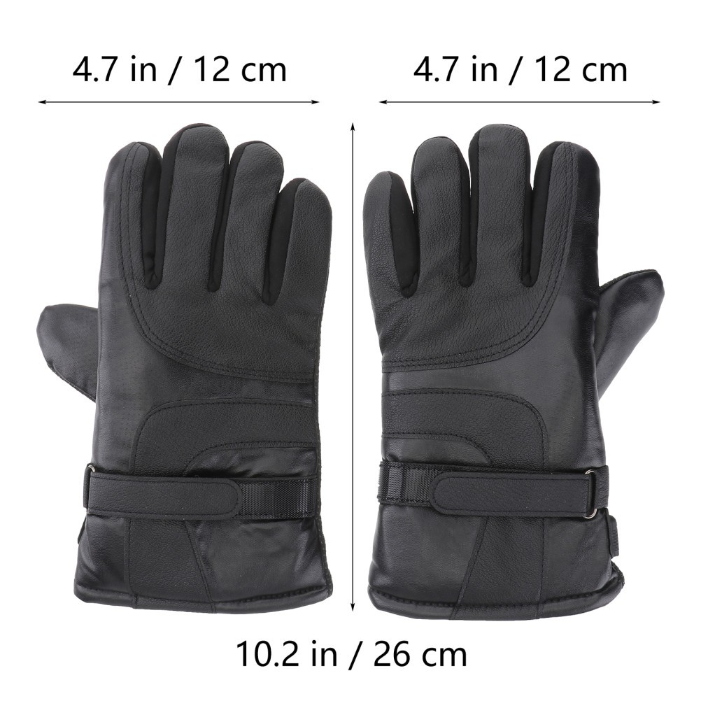 1Pair Winter Riding Heated Gloves Touch Screen Electric Gloves for Motorcycles