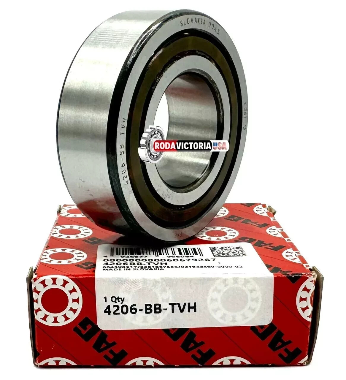 FAG 4206 BB TVH DEEP GROOVE BALL BEARING, OPEN TYPE, NO SEALS 30x62x20 mm