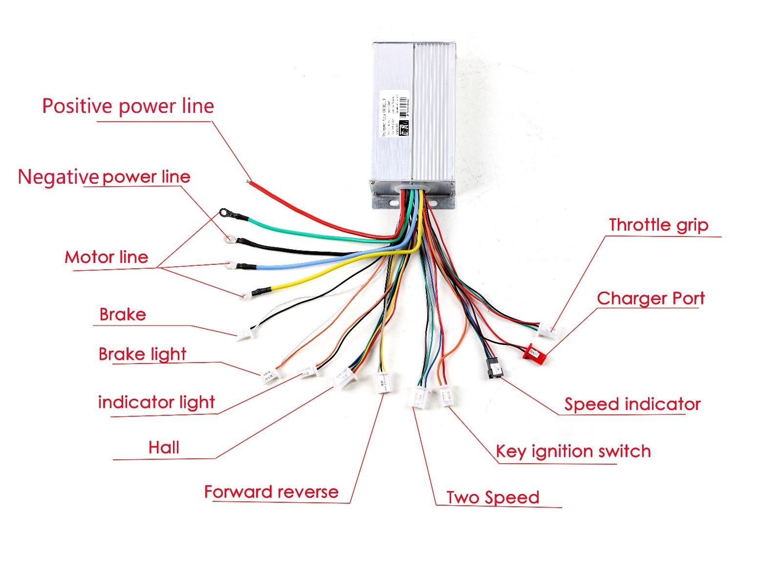 48V 1800W DC Motor Brushless Speed Controller For ATV E-Bike Scooter Quad Gokart