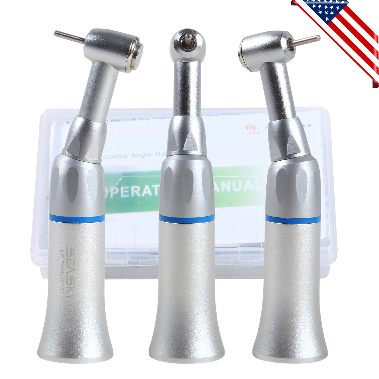 1 X Dental Low Speed Contra Angle Handpiece fit NSK FG 1.6mm Burs Push Button