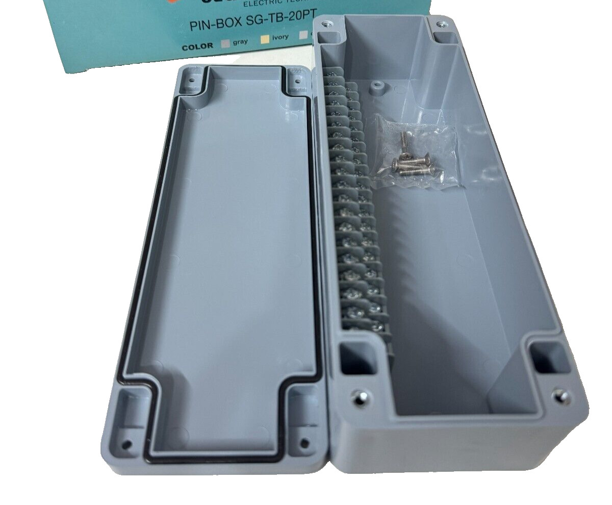 BRAND NEW PLASTIC TERMINAL BOX JTB-P2OG INBUILT 2O TERMINAL WITH SCREW