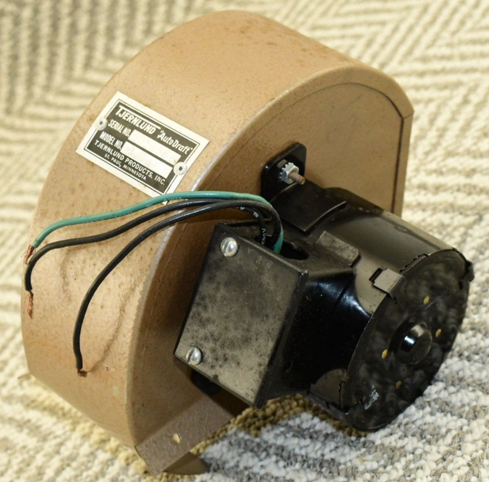 Vintage TJERNLUND DJ-2 Blower Draft Inducer Fan Motor Duct Booster