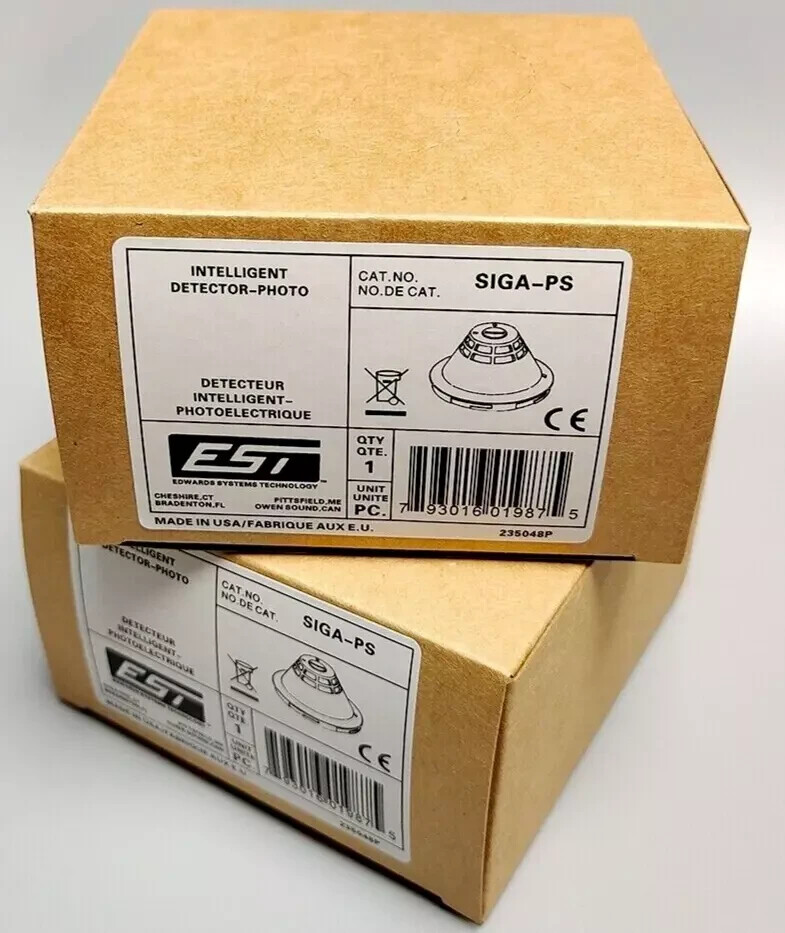 EDWARDS EST SIGA-PS SIGA PS PHOTOELECTRIC SMOKE DETECTOR INTELLIGENT FAST SHIP
