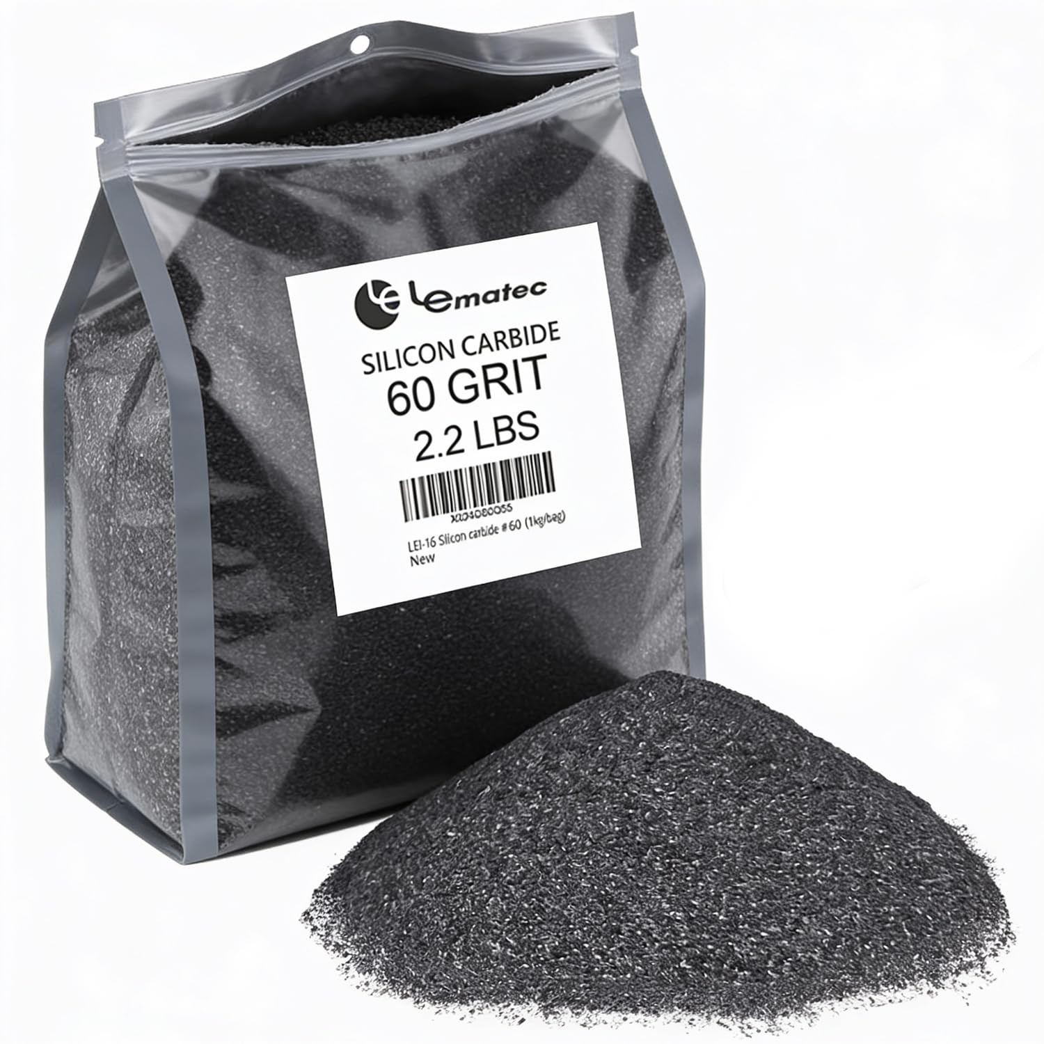 LE LEMATEC Silicon Carbide Media 60 Grit Abrasive Sandblasting Sand