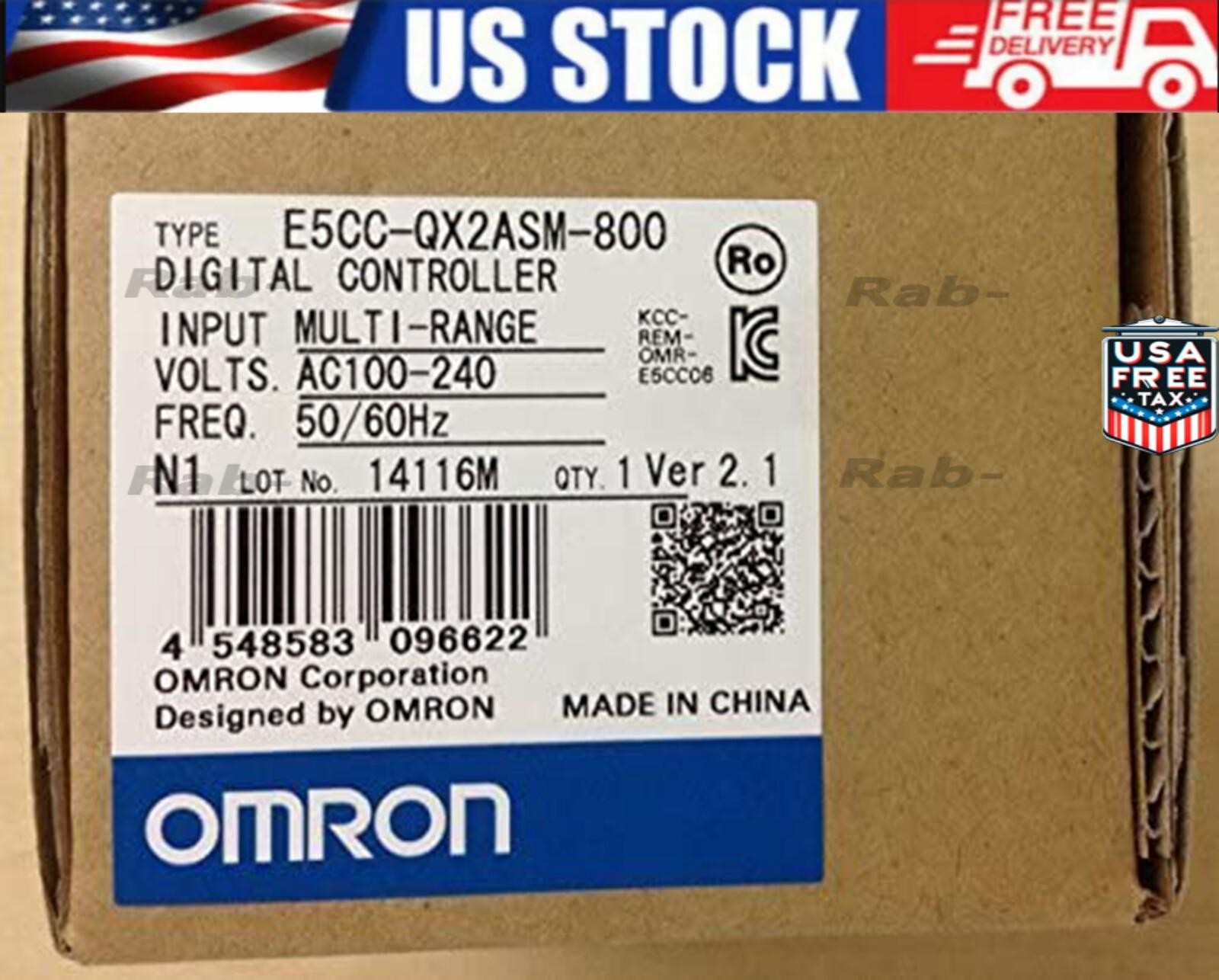 1PC New Omron E5CC-QX2ASM-800 Temperature Controller In Box US Free TAX