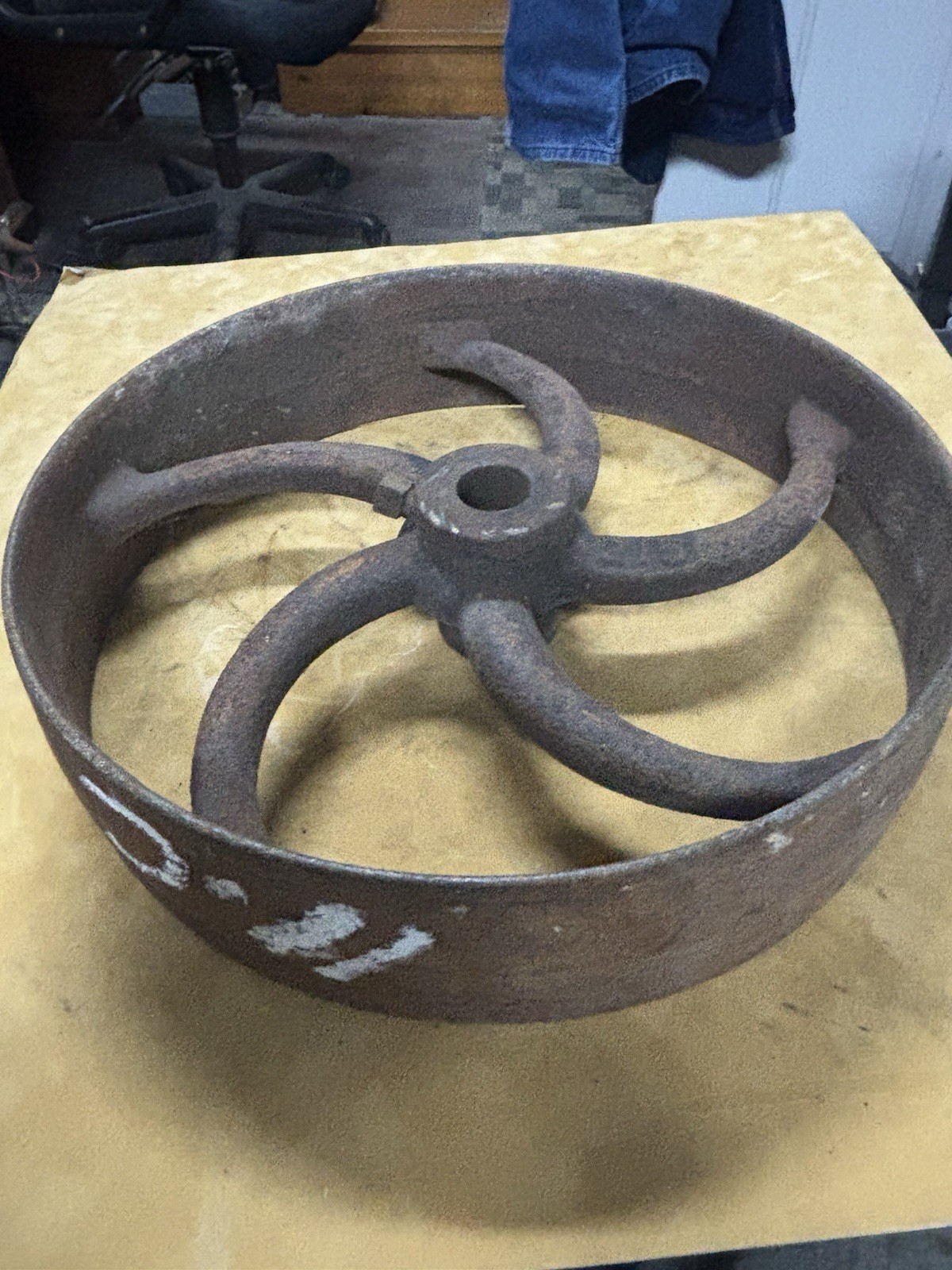 11 1/2 X 2 3/4 x 15/16″ FLAT BELT PULLEY LINE SHAFT HIT MISS ENGINE CI Lots 111