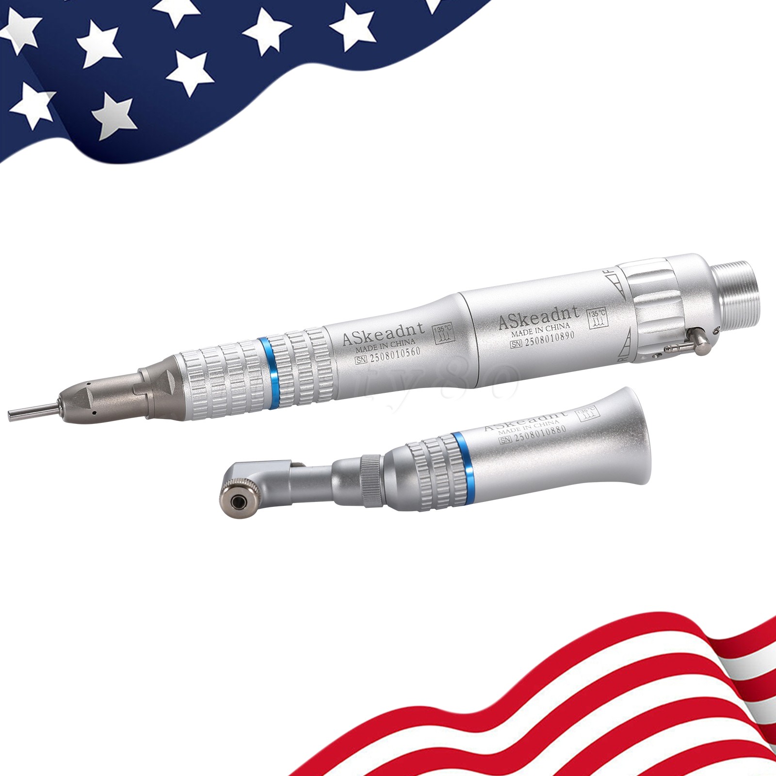 NSK Type Dental Low Speed Handpiece EX-203C (Contra Angle+Air Motor+Straight) YP