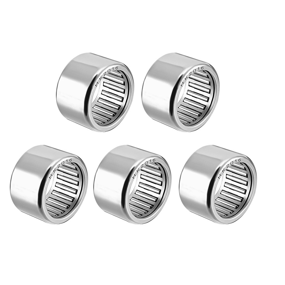 HK2016 Drawn Cup Needle Roller Bearings 20mm Bore Dia 26mm OD 16mm Width 5pcs