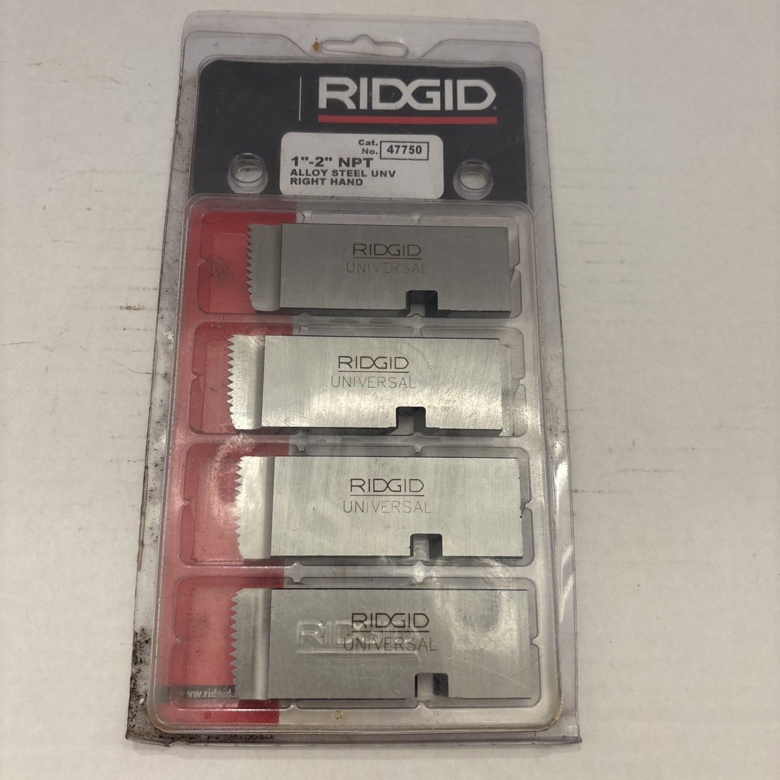 RIDGID 47750 1″-2″-11 1/2 Right-Handed Alloy Threading Machine Dies