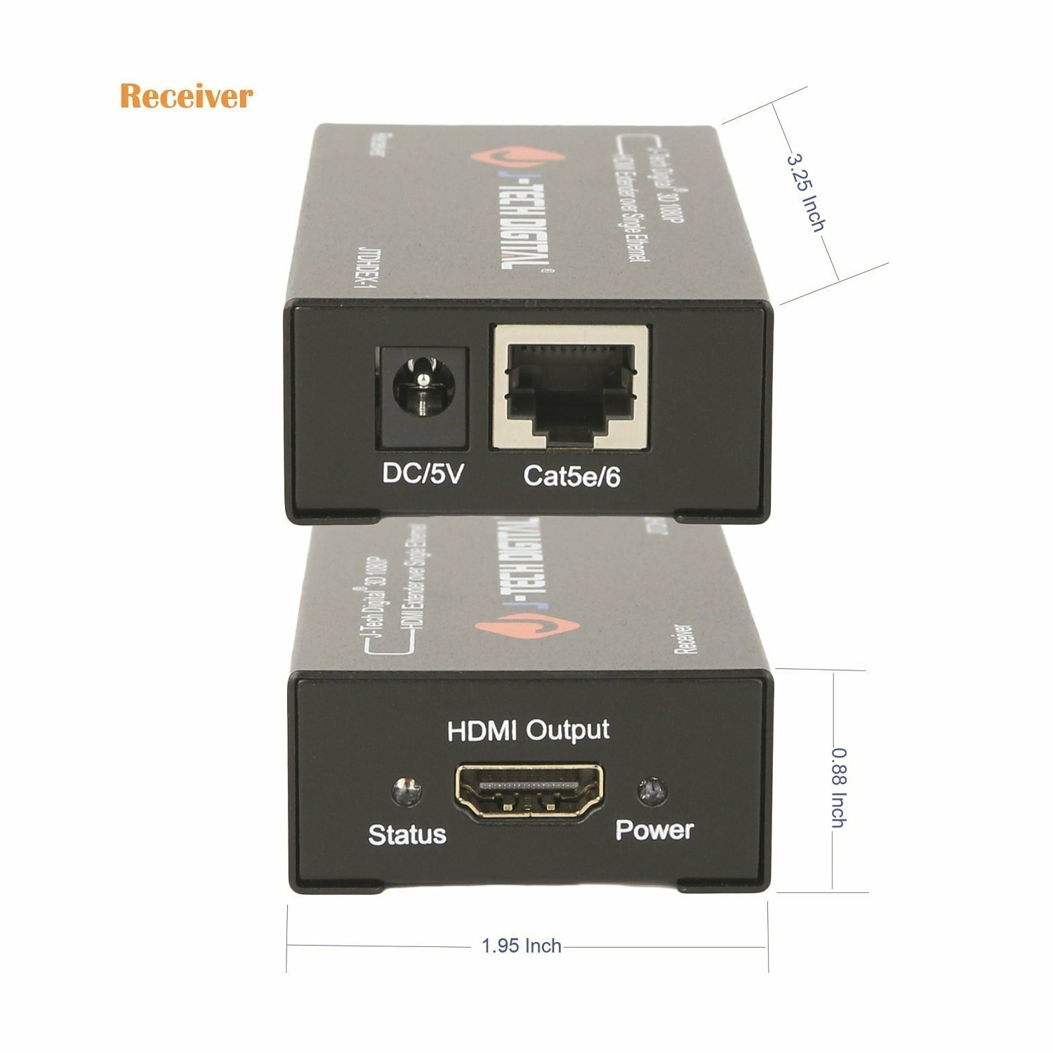 J-Tech Digital HDMI Extender By Single Cat 5E/6/7 Full Hd 1080P EDID Dolby DTS