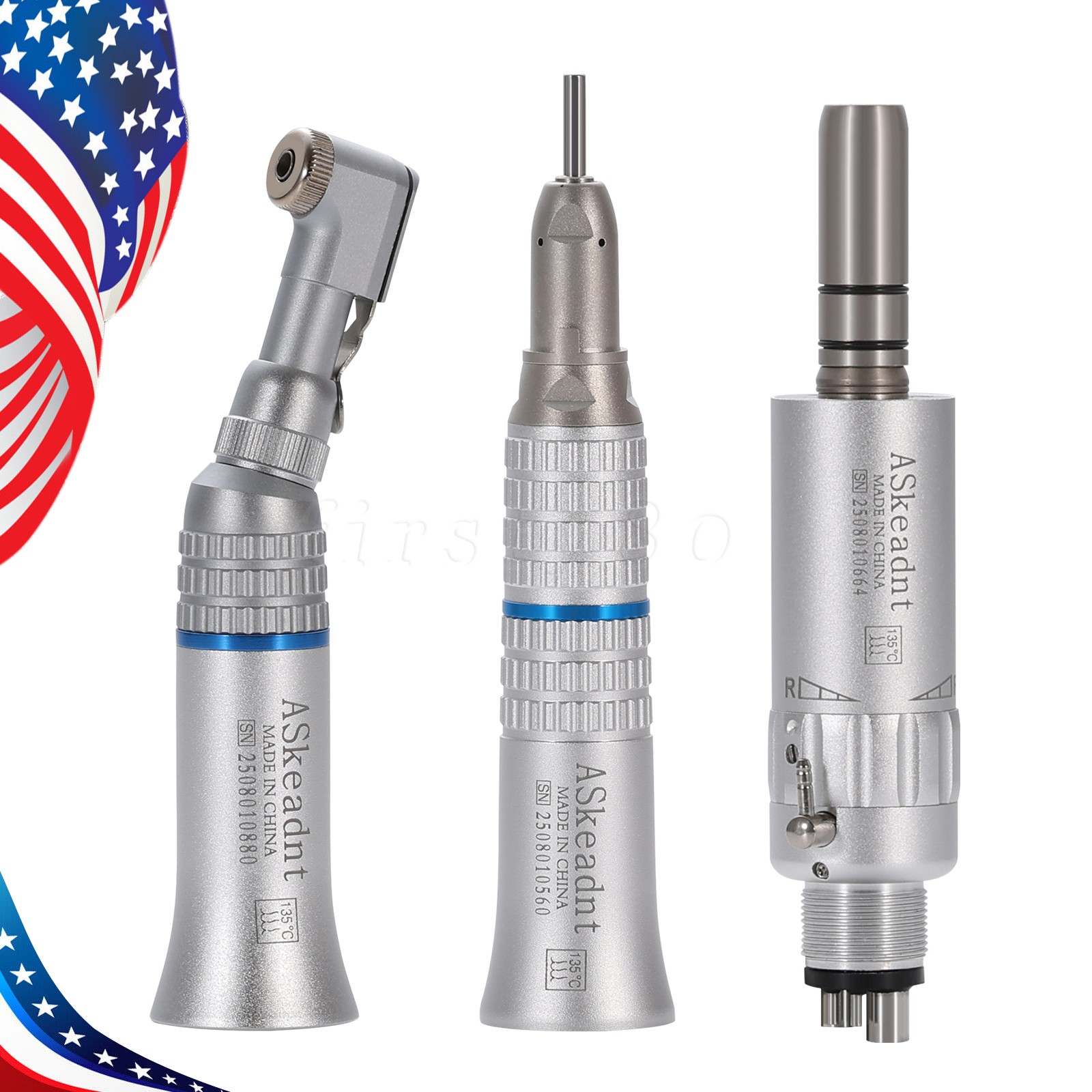 NSK Type Dental Low Speed Handpiece EX-203C (Contra Angle+Air Motor+Straight) YP