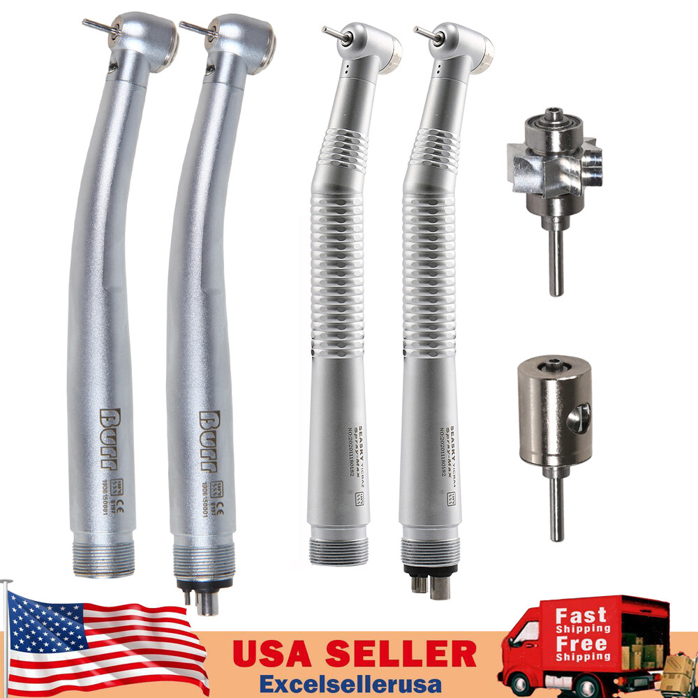 NSK Style Dental Fiber Optic High Speed Turbine LED Egenerator Handpiece 2/4Hole